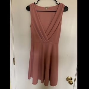 Charlotte Russe Mauve Sleeveless Wrap Dress